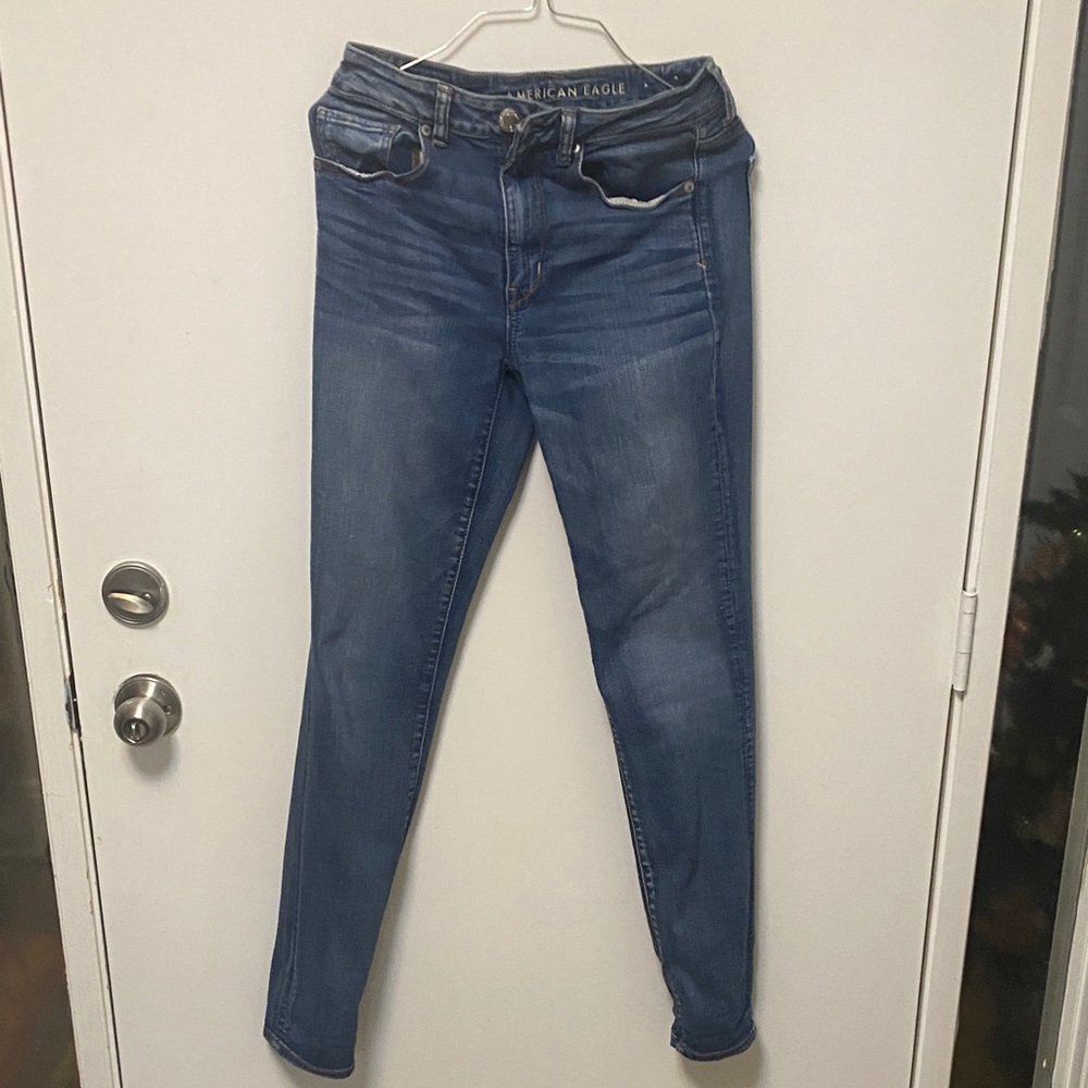 American Eagle Outfitters Women's Classic Blue Skinny Jeans